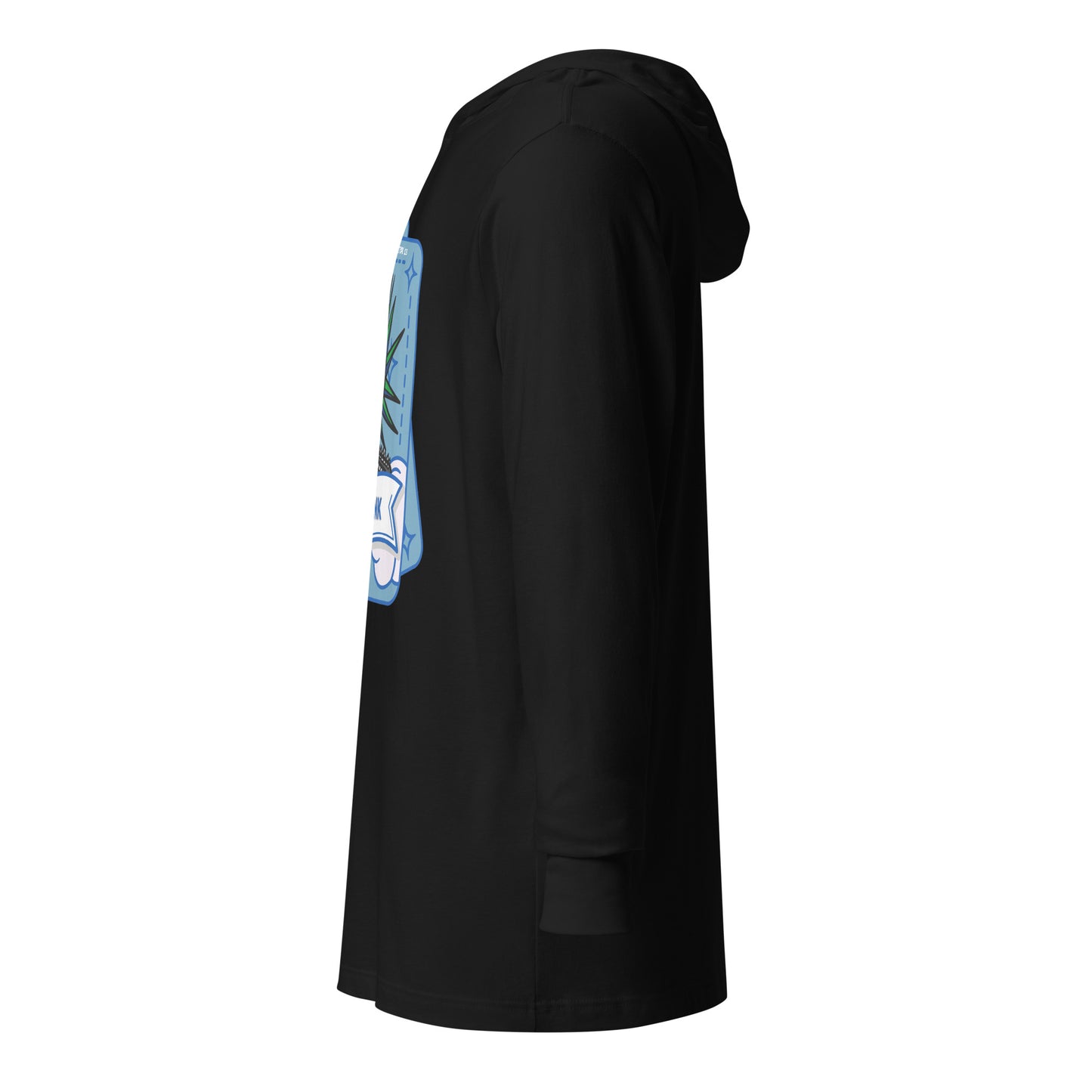 Hooded long-sleeve tee